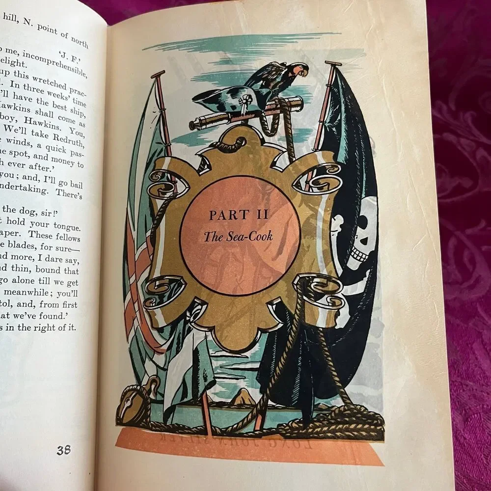 1941 Treasure Island by Robert Louis Stevenson, Illustrated by Edward A. Wilson